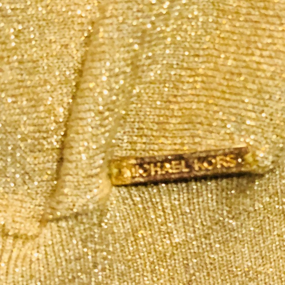 💰MICHAEL KORS💰GOLD STRETCH TUNIC - Picture 4 of 5